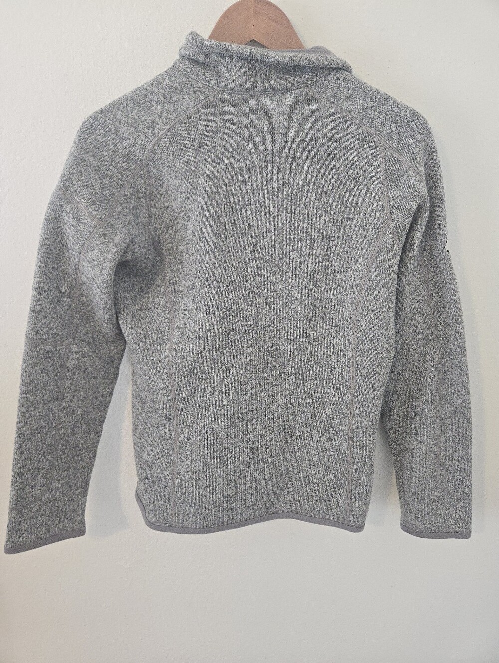 Patagonia Fleece Pullover Sweatshirt Women Medium Heathered Gray - Picture 2 of 7